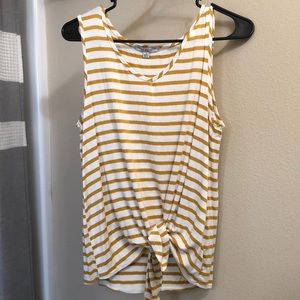 Green envelope tank top